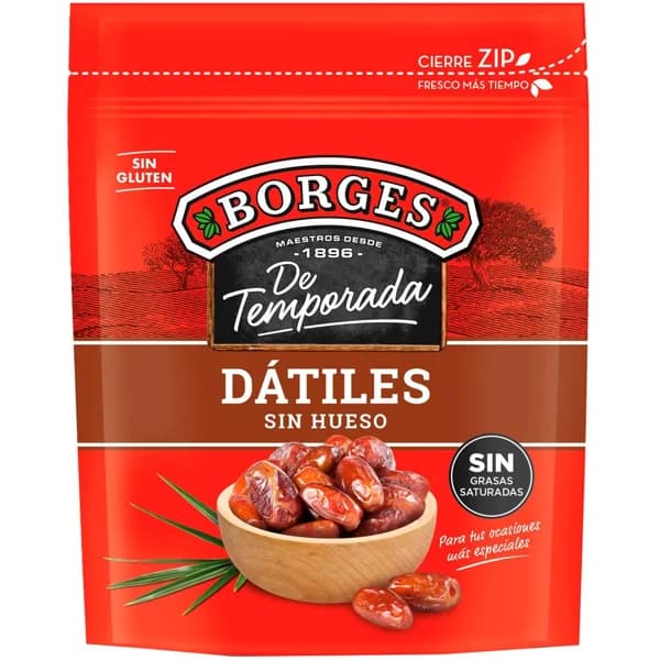 Dátiles sin hueso BORGES, bolsa 200 g - 1 ud - Imagen del producto en Findit