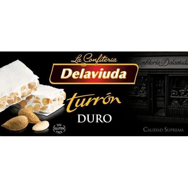 Turrón duro suprema DELAVIUDA, caja 250 g - 1 ud - Imagen del producto en Findit