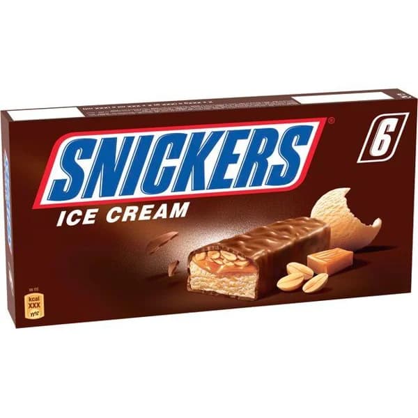 Barritas de helado SNICKERS, pack 6x48 ml - 1 ud - Imagen del producto en Findit