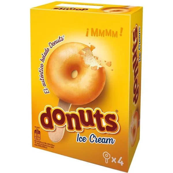 Helado ice cream DONUTS, pack 4x50 g - 1 ud - Imagen del producto en Findit