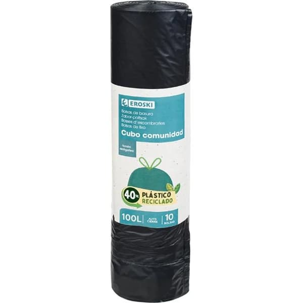 Bolsa de basura comunidad EROSKI, paquete 10 uds - 10 ud - Imagen del producto en Findit