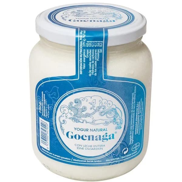 Yogur natural artesano GOENAGA, tarro 720 g - 1 ud - Imagen del producto en Findit
