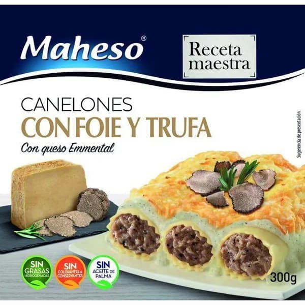 Canelones de foie-trufa MAHESO, caja 300 g - 1 ud - Imagen del producto en Findit