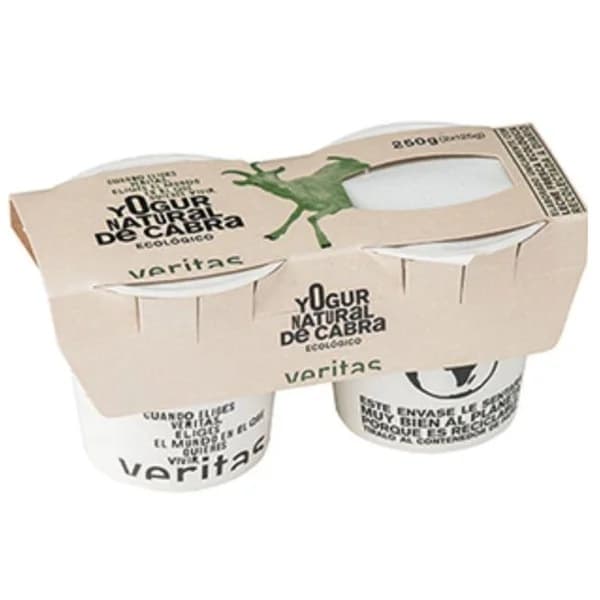 Yogur de cabra eco VERITAS, pack 2x125 g - 1 ud - Imagen del producto en Findit