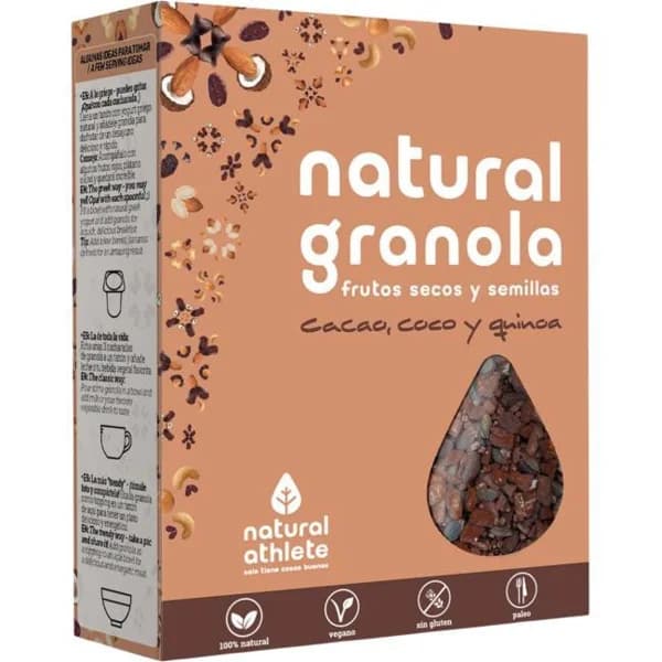 Granola de cacao Grain Free BIO NATRULY, caja 325 g - 1 ud - Imagen del producto en Findit