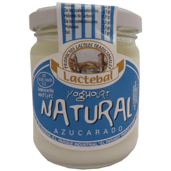 Yogur natural LACTEBAL, tarro 200 g - 1 ud - Imagen del producto en Findit