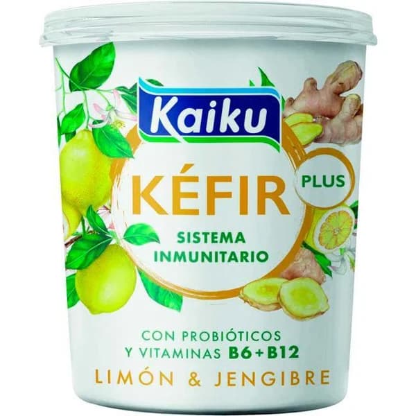 Kéfir con jengibre y limón KAIKU, tarrina 350 g - 1 ud - Imagen del producto en Findit