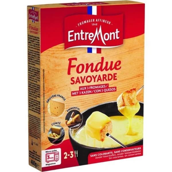 Queso Fondue Savoyarde ENTREMONT, caja 400 g - 1 ud - Imagen del producto en Findit