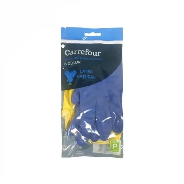 Guante Reforzado de Látex CARREFOUR  P 2 ud - Bicolor - 1 ud - Imagen del producto en Findit