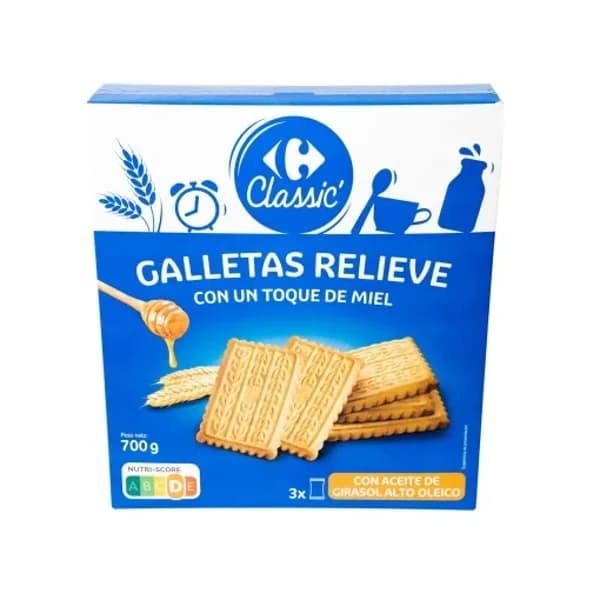 Galletas relieve Classic Carrefour 700 g. - 1 ud - Imagen del producto en Findit