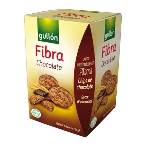 Galletas con chocolate Diet Fibra Gullón 450 g. - 0.45 kg - Imagen del producto en Findit