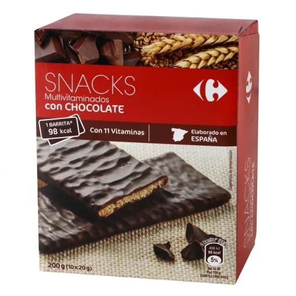 Galletas con chocolate Mulivitaminadas Carrefour 210 g. - 0.2 kg - Imagen del producto en Findit
