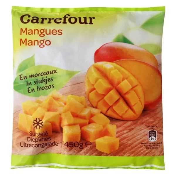 Mango congelado Carrefour 450 g. - 0.45 kg - Imagen del producto en Findit