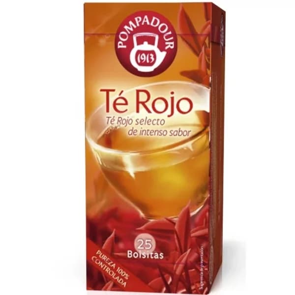 Té rojo en bolsitas Pompadour 25 ud. - 0.04 kg - Imagen del producto en Findit