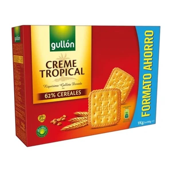 Galletas Creme Tropical Gullón 1 kg. - 1 kg - Imagen del producto en Findit