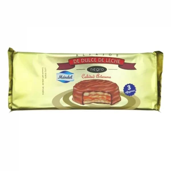 Alfajor de dulce de leche Mardel 150 g. - 0.15 kg - Imagen del producto en Findit
