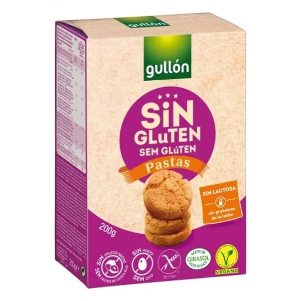 Pastas Gullón sin gluten y sin lactosa 200 g. - 0.2 kg - Imagen del producto en Findit