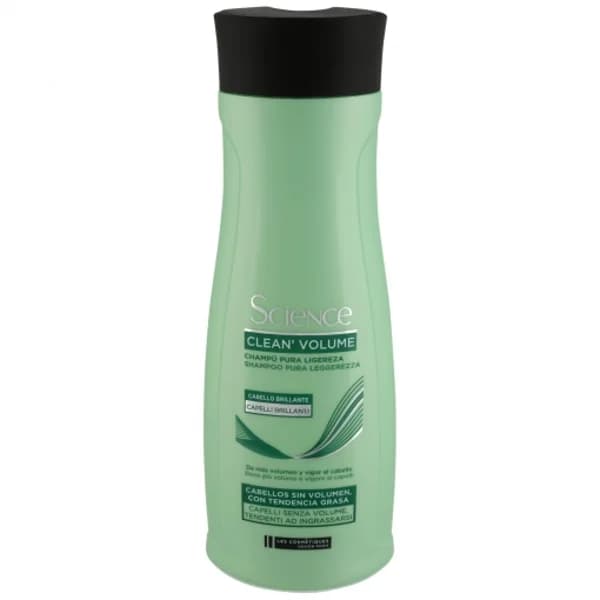 Champú pura ligereza Clean' Volume cabellos sin volumen, con tendencia grasa Science Les Cosmétiques 400 ml. - 0.4 l - Imagen del producto en Findit