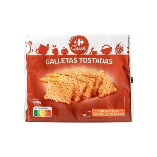 Galletas tostadas Carrefour Classic 800 g. - 0.8 kg - Imagen del producto en Findit