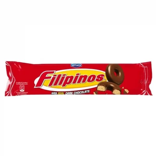 Galletas bañadas con chocolate negro Filipinos Artiach 128 g. - 0.13 kg - Imagen del producto en Findit