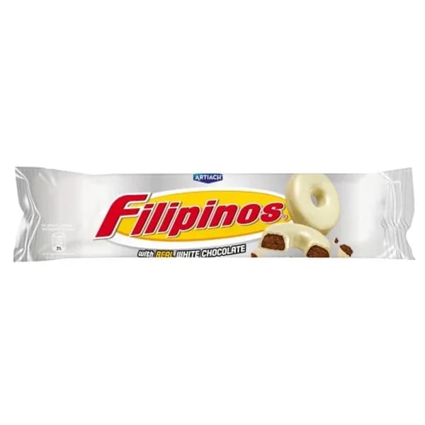 Galletas bañadas con chocolate blanco Filipinos Artiach 128 g. - 0.13 kg - Imagen del producto en Findit
