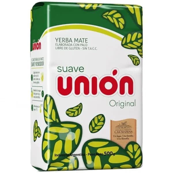 Yerba mate suave con palo Unión sin gluten 500 g. - 0.5 kg - Imagen del producto en Findit