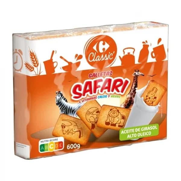 Galletas Safari Carrefour Classic pack de 3 unidades de 200 g. - 0.6 kg - Imagen del producto en Findit