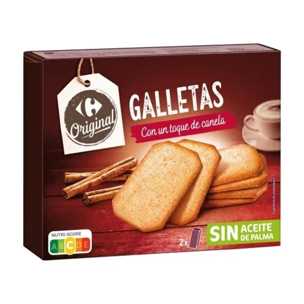 Galletas con canela Carrefour Original 470 g. - 0.47 kg - Imagen del producto en Findit