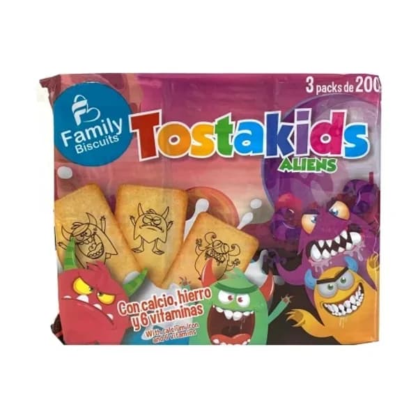 Galletas Tosta Kids Family Biscuits 600 g. - 0.6 kg - Imagen del producto en Findit
