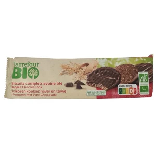 Galletas de avena con chocolate negro ecológicas Carrefour Bio 200 g. - 0.2 kg - Imagen del producto en Findit
