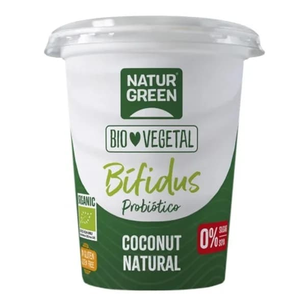 Bifidus probiótico coco natural ecológico Naturgreen sin gluten y sin azúcar 400 g. - 0.4 kg - Imagen del producto en Findit