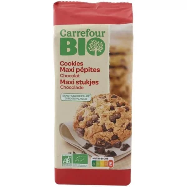 Cookies con pepitas de chocolate ecológicas Carrefour Bio 184 g. - 0.18 kg - Imagen del producto en Findit