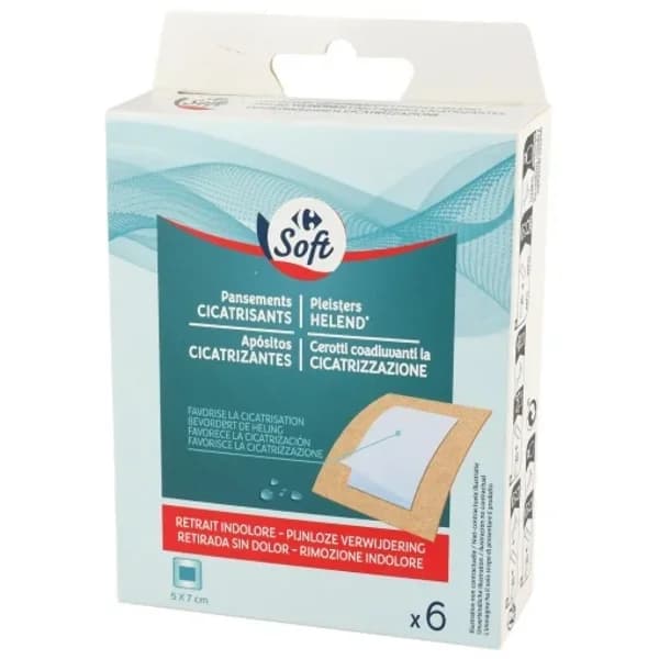 Apósitos cicatrizantes Carrefour Soft 6 ud. - 5.99 ud - Imagen del producto en Findit