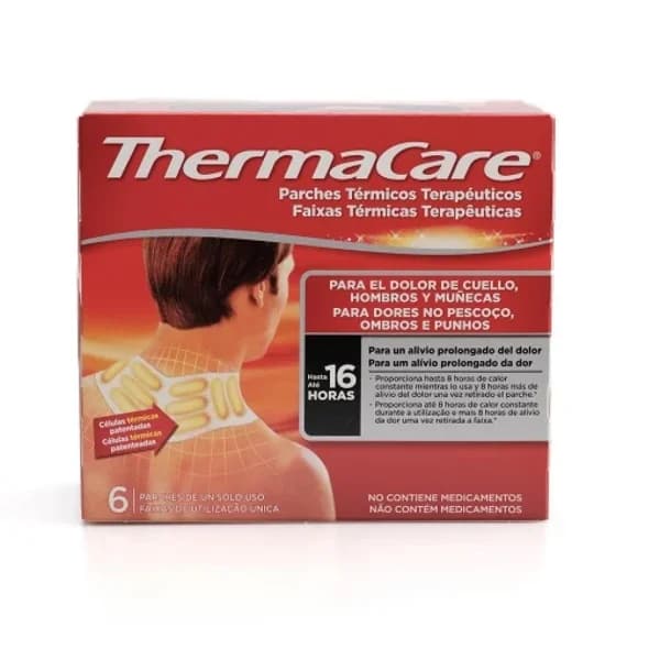Parches térmicos terapéuticos para dolor de cuello, hombros y muñecas Thermacare 6 ud. - 6 ud - Imagen del producto en Findit
