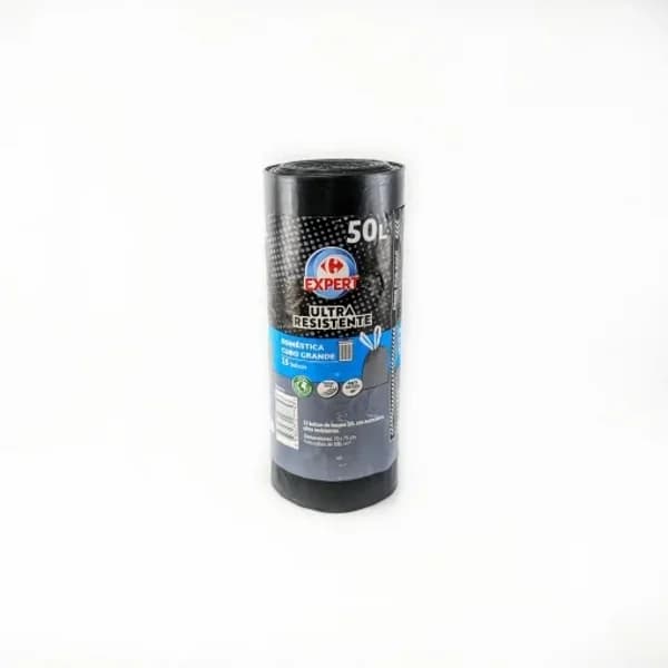 Bolsas de Basura Ultra Resistente CARREFOUR EXPERT 50L 15 ud - 15.24 ud - Imagen del producto en Findit