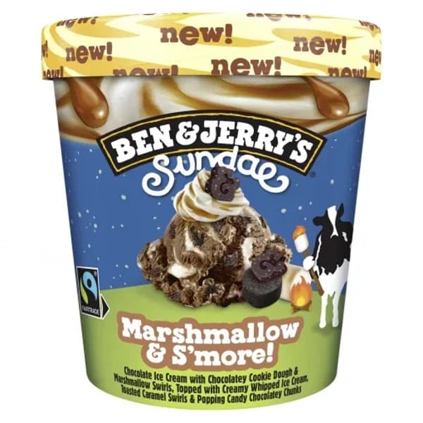 Tarrina Sundae Marshmellow & More Ben & Jerry's 427 ml. - 0.32 kg - Imagen del producto en Findit