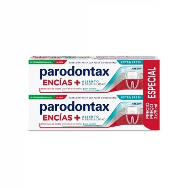 Dentífrico encías + aliento y sensibilidad Parodontaxpack de 2 unidades de 75 ml. - 0.15 l - Imagen del producto en Findit