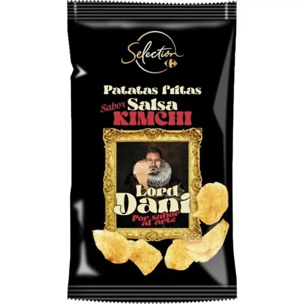 Patatas fritas sabor a salsa Kimchie Selection Carrefour y Lord Dani 150 g. - 0.15 kg - Imagen del producto en Findit