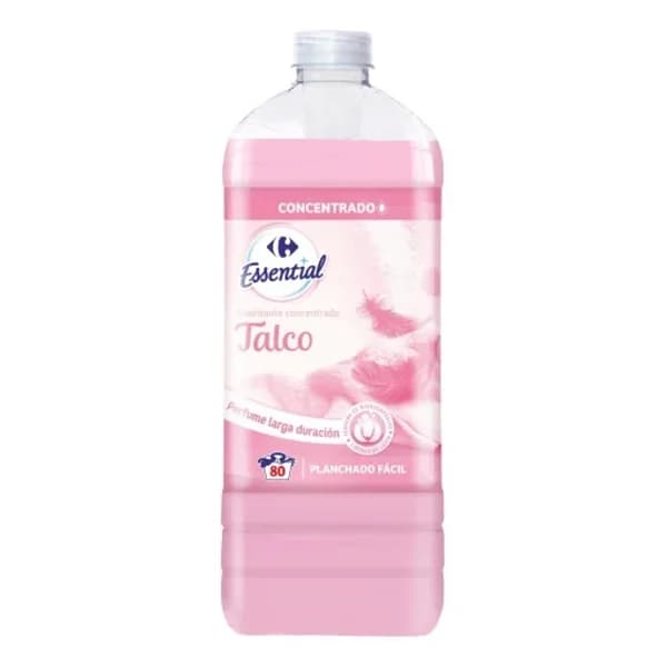 Suavizante concentrado talco Essential Carrefour 80 lavados. - 87.5 ud - Imagen del producto en Findit
