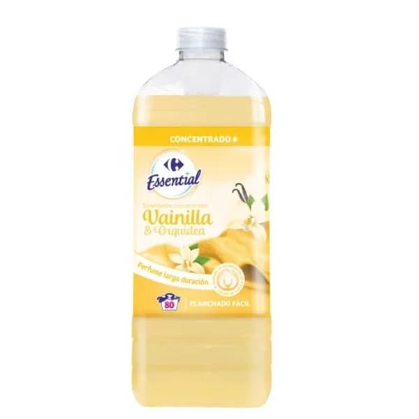 Suavizante concentrado vainilla y orquídea Essential Carrefour 80 lavados. - 87.5 ud - Imagen del producto en Findit