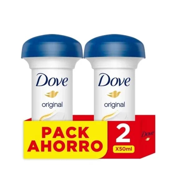 Desodorante en crema antitranspirante original Dove pack 2 unidades de 50 ml. - 0.1 l - Imagen del producto en Findit