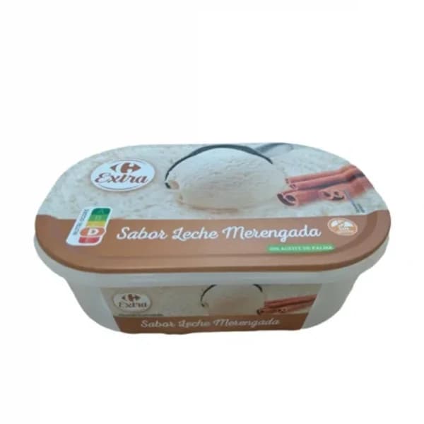 Helado de leche merengada Carrefour Extra sin gluten 1000 ml. - 0.6 kg - Imagen del producto en Findit