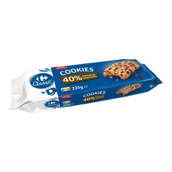 Cookies con pepitas de chocolate Carrefour Classic 225 g. - 0.22 kg - Imagen del producto en Findit