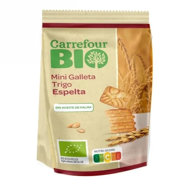 Galletas mini de espelta ecológica Carrefour Bio 125 g. - 0.12 kg - Imagen del producto en Findit