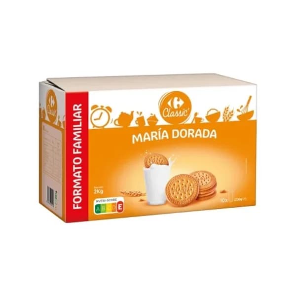 Galletas María dorada Carrefour Classic 2 kg. - 2.01 kg - Imagen del producto en Findit