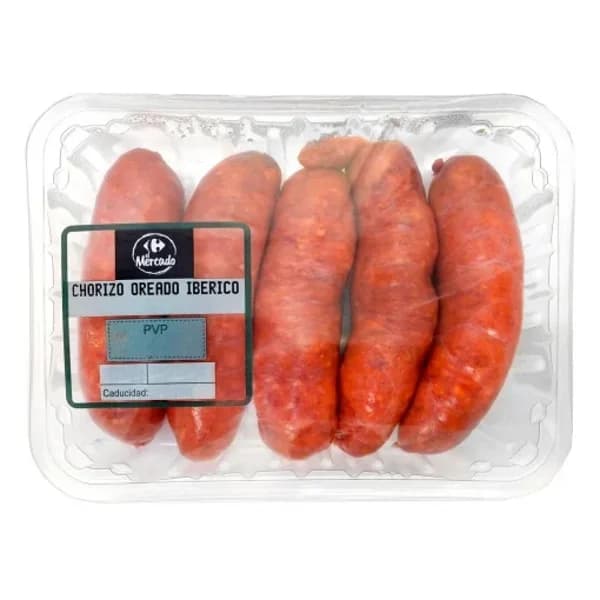 Chorizo de cerdo ibérico oreado Carrefour El Mercado 400 g aprox - 0.4 kg - Imagen del producto en Findit