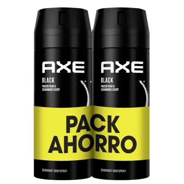 Desodorante en spray Black Axe pack de 2 unidades de 150 ml. - 0.3 l - Imagen del producto en Findit