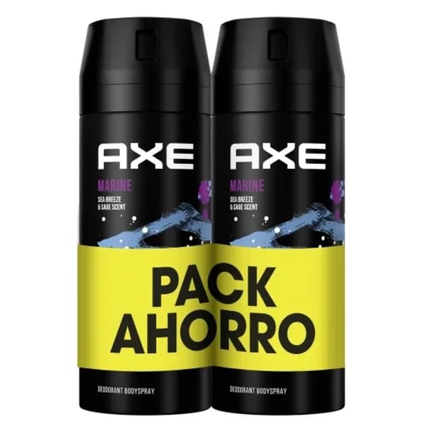 Desodorante en spray Marine Axe pack de 2 unidades de 150 ml. - 0.3 l - Imagen del producto en Findit
