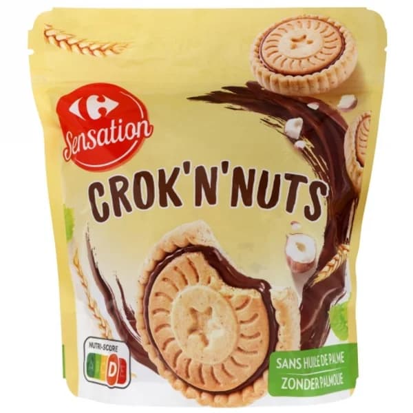 Galletas Crok'n'nuts Sensation Carrefour 240 g. - 0.24 kg - Imagen del producto en Findit