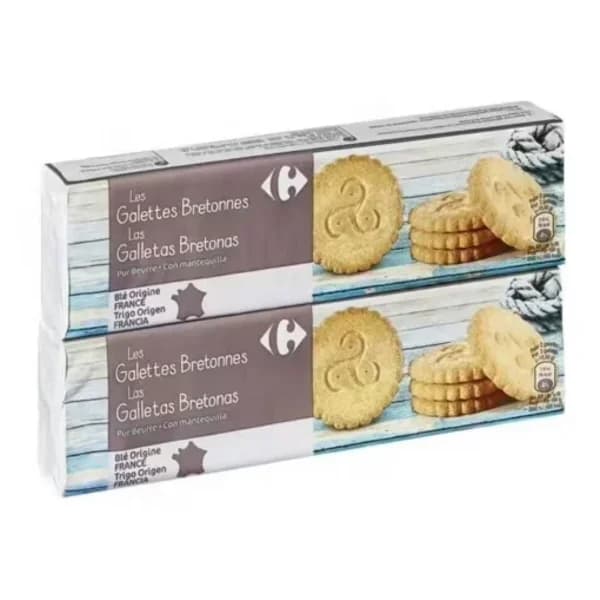 Galletas con mantequilla bretonas Carrefour pack de 2 unidades de 125 g. - 0.25 kg - Imagen del producto en Findit